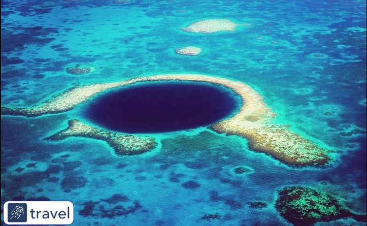 1. The Great Blue Hole (Belize) - สถานที่ท่องเที่ยวต่างประเทศ ธรรมชาติ